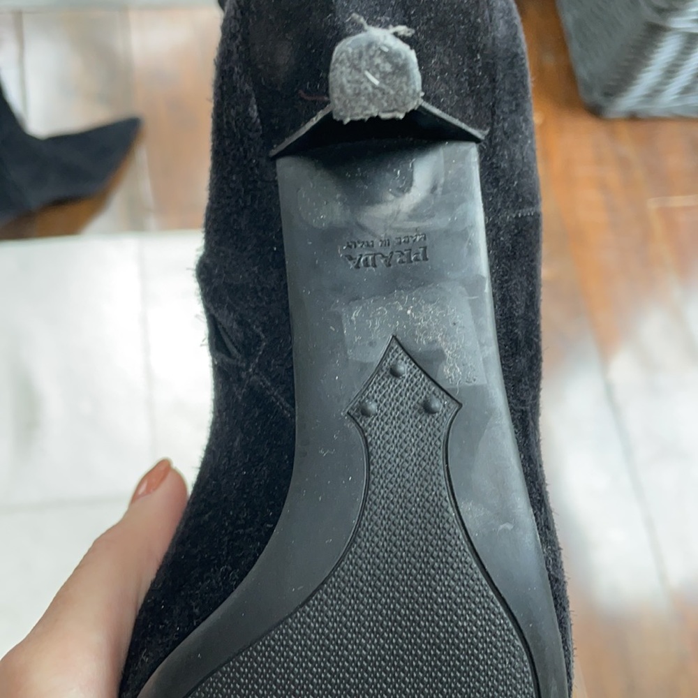Black Suede Prada Boots - Picture 4 of 5